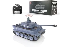 Wheelfun 2.4Ghz Heng Long 1/16 Scala 7.0 Plastica Ver German Tiger I RTR RC Tank Rotante Torretta Infrarossi Combattimento Unità Fumo Barilotto Luce Suono