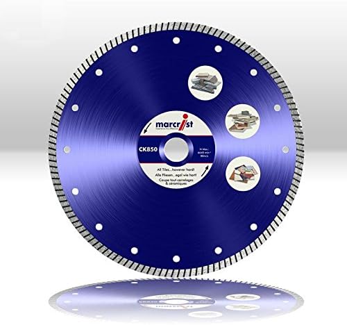 Marcrist CK850 115 mm x Diameter 22.23 mm Diamond Cutting Disc Ceramic Earthenware,, Clinker Brick, Natural Stone, Sml Pipe – Fibreglass – Copper/Plastic Pipes Dünnwändiges – Makita Bosch Baier Dolmar Hilti Stihl
