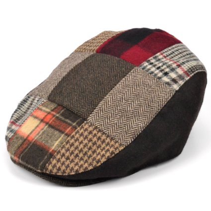 patchwork flat cap