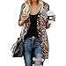 Price comparison product image Women's Tunic Coat,Bluestercool Ladies Leopard Button Long Sleeve Autumn Coat Fashion Coat Blouse T-Shirt Tank Tops