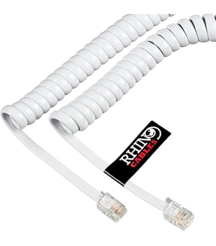 Comdial 25-Foot Black Phone Handset Coil Cord – For DX80, Impact, Impression, RJ11