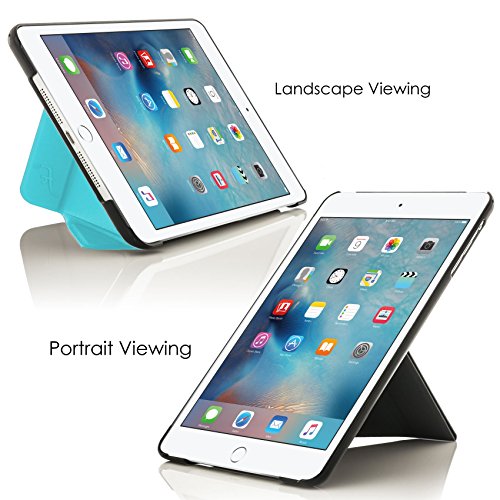 Forefront Cases® Apple iPad Pro 9.7 A1673 (Veröffentlicht März 2016) Origami Hülle Schutzhülle Tasche Smart Case Cover Stand – Rundum-Geräteschutz und intelligente Auto Schlaf / Wach Funktion inkl. Eingabestift und Displayschutz - 2