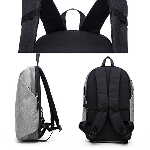 Valleycomfy Einfach Neuen Laptop Rucksack (bis 39,6 Cm) Leinwand Notebook Tasche Für Freizeit/Business/Travel/Studenten Hiptop Staubbeutel Schwarz - 2