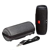 Harte EVA Schutzhülle schützt und bewahrt JBL 3 tragbarer Bluetooth-Lautsprecher, USB Kabel und Netzteil Ladegerät Ladekabel, die kommen mit Lautsprecher, extra separates Fach für Netzteil und USB-Kabel, das kommt mit der spaker