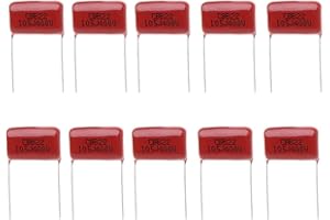 LIJUN Ocobudbxw 10Pcs CBB22 105J 400V Condensatori a Film Metallizzato 1UF P20mm Condensatori a Film Sottile