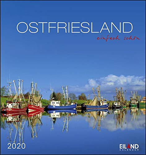 Ostfriesland einfach schön. Wandkalender 2020. Monatskalendarium. Spiralbindung. Format 16 x 17 cm