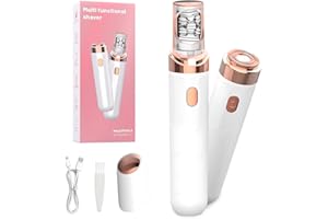 QUIXION Soft Skin Pro Facial Hair Remover, Facial Hair Remover for Women, Soft Skin Pro, Washable Rechargeable Portable Women Facial Epilator, Facial Hair Remover for Face, Legs, Hand with Smart Light (White)