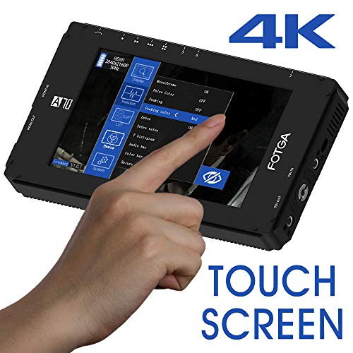 Fotga DP500IIIS A70T Touch Screen 7-inch Full HD IPS Screen Video on-Camera Field Monitor, 1920x1080, 4K HDMI Input/Output,Dual NP-F Li-ION Battery Plate for DSLR Mirrorless Cinema Camcorder Camera