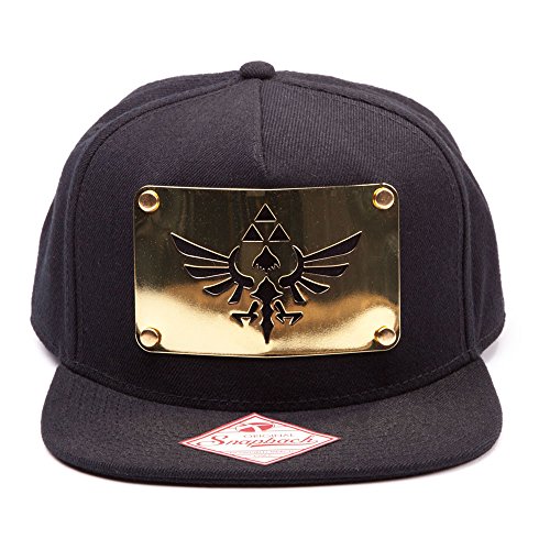 Preisvergleich Produktbild Nintendo Zelda Snap Back Cap Goldene Metal Platte