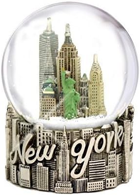 New York City Classic Silver Exclusive Snow Globe - 65mm