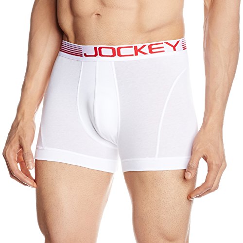 Men Boxer Brief (M, White)