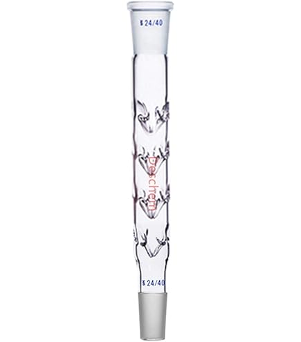 300mm Glass Column Stonylab Glass Chromatography Column - 300mm Length, 30mm OD, Borosilicate Glass With PTFE Stopcock Laboratory Chromatography
