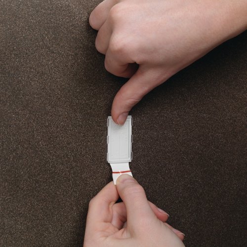 tesa Powerstrips Haken wasserfest / Selbstklebende Halterung aus rostfreiem Edelstahl für Dusche, Bad und Küche, max. 2 kg (2er Pack) - 5