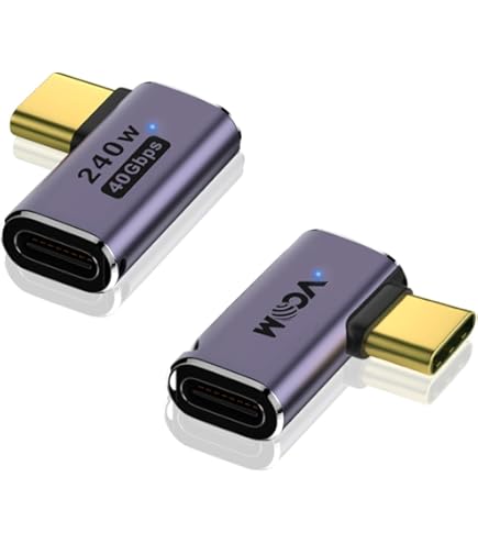 Mua XAOSUN 240W USB4 Cable For Thunderbolt 4 Cable, Right Angle Thunderbolt 4 Cable 40Gbps Support 8k 4k Display 90 Degree Thunderbolt 4 Cable For Rog Allysteam Deckswitchegpumacbookdocks 33ft B0bzhjvc15 - View #2