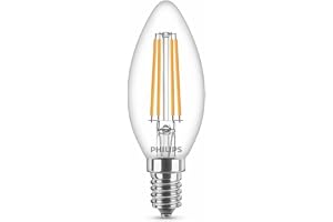 Classic LED-ljuskälla, 60W, E14, B35, Klart glas, varmvitt ljus, 2700 kelvin, 15 000 timmar, Ejdimbar