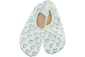 Slipstop Chaussures de Plage Enfants Chaussures de Ballet antidérapantes. De Natation. De Bain Vacances Yoga Piscine Poissons d'aquarium garçons et Filles Vert/Multicolore, différentes Tailles