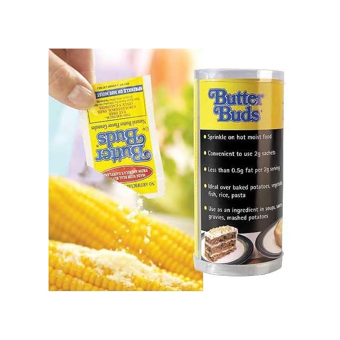Butter Buds Low Fat Dried Butter Granules 2g x 40 Sachets Fresh Store
