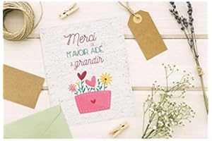 LA BOITE À COOKIES Carte ensemencée Merci de m'aider à grandir. Carte à planter Merci maitresse