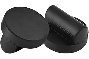 YIXISI 2 Pezzi Tampone in Gomma per Cric, Medie Dimensioni, Universale Car Jack Gomma Pad, Protector per Binario a Fessura, per Sistemi di Sollevamento di Auto, Compatibile con Audi TT RS R8 A6 A7