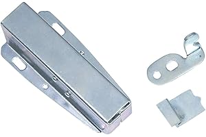 HARDWARE-SOLUTIONS Hardware Solutions - Loft Hatch -Touch Latch - Push to Open & Close - Attic Loft Hatch Cupboard Door - Zinc Plated - 80mm - Fixings Included