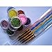 Pixnor 5pcs Acrylic Nail Art UV Gel Carving Pen Brush Liquid Powder DIY No.12.10.8.6.4