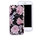 Produktbild iPhone 6S Plus Glitzer Handyhülle,Tpu Bumper Hülle für iPhone 6 Plus,Leeook Kreative Stylish Rosa Rose Blume Muster Glänzend Glitzer Schutz HandyHülle Slim Fit Bling Shiny Weich Gel Silicone Rückseite Hülle TPU Tasche Schale Bumper Ultradünn Flexibel Schutzhülle für iPhone 6 Plus/6S Plus 5.5 Zoll + 1 x Schwarz Eingabestift-Rosa Rose Blume