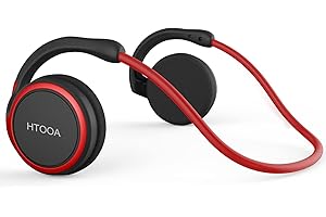 HTOOA Bluetooth Kopfhörer Sport - Wireless Kopfhörer On Ear mit Clear Voice Capture Technologie und Echo Cancellation Mikrofon für Gym, Sport, Running, Work