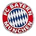 Produktbild FC Bayern Fan Rund Kissen Rekodmeister Logo 45 cm 100 % Polyester