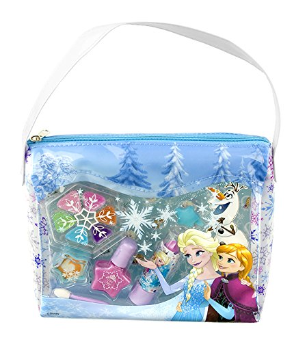 Disney Frozen / Die Eiskönigin / Geschenk-Set: Königliche Kosmetiktasche (Beauty Bag) + Make-up (Schminke) - für Kinder