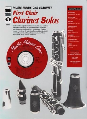First Chair Clarinet Solos Music Minus One Clarinet [With CD]