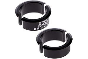 Saipor 4 stycken cykelstyredapter, brickor, Shim Spacer aluminiumlegering, cykelavståndshållare, styrhylsa, adapter, konverte