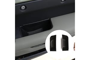 DIYUCAR ABS Interior Center Console Box Storage Box Tray Organizer For LR Defender 110 2020 Black Car Accessories (Door Storage Box (2 Pack))