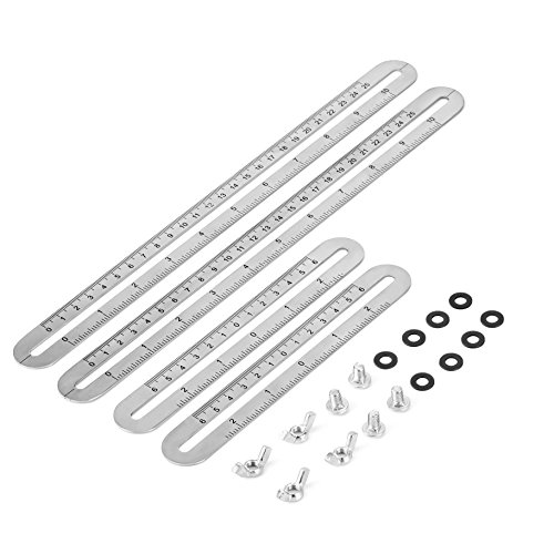 LEDOWP Edelstahl Angle-izer Vorlage Werkzeug, Multi Angle Messwerkzeug für Handwerker, Handwerker, Bauherren, DIY-ers, Woodworker - 4
