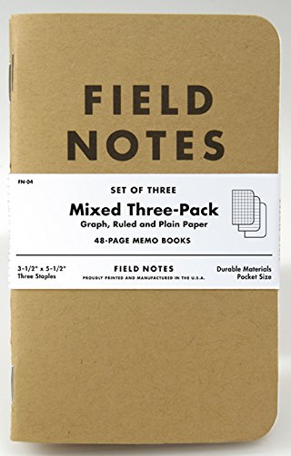Field Notes FN04 Lot de 3 carnets de notes