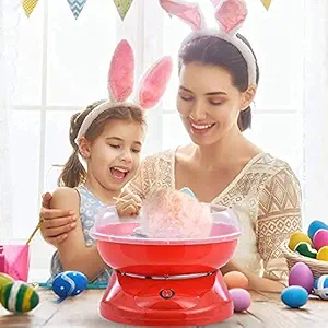 Jukmen Cotton Candy Machine For Home Mini Retro Cotton Candy Machine Automatic Cotton Candy Maker Electric Sugar Home DIY Sweets Makers for Kids Party Great For Children's Birthday Party || MULTI