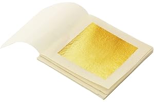 SIM GOLD LEAF Heft mit 25 Blättern aus 24 Karat Gold 80 mm x 80 mm