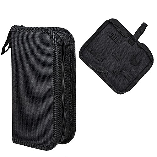 xhorizon TM MW8 Uhrmachers Werkzeug Uhr Reparatur Tool Kit Zubehör Speicher Reißverschluss Kasten Beutel, wasserdicht und langlebig, Lagerung Etui