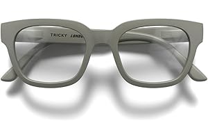 LONDON MOLE® Tricky lunettes de lecture | Lecteurs froids de forme carrée/rectangulaire/trapézoïdale | Homme femme unisexe | Charnières à ressort