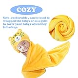 Mture Baby Kleinkinder Kids Bademantel Babydecke,Baby Badehandtuch mit Kapuze, kuscheliger Poncho Bademantel aus Mikrofaser – Warm und kuschelig - 5