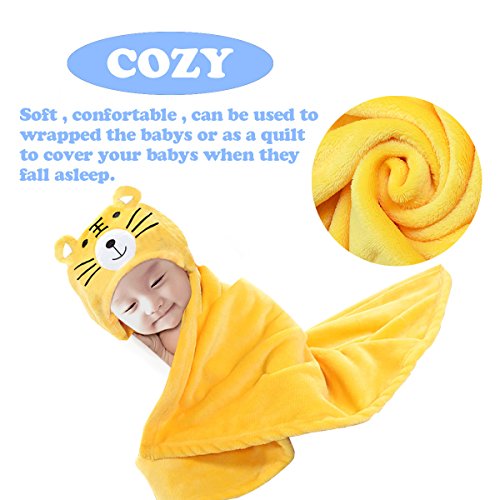 Mture Baby Kleinkinder Kids Bademantel Babydecke,Baby Badehandtuch mit Kapuze, kuscheliger Poncho Bademantel aus Mikrofaser – Warm und kuschelig - 5