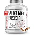 Viking Beef protein - Coffee cream Flavour clean source of protein, 4.4lb, 33 servings, 51g protein per serving, Rich protein source