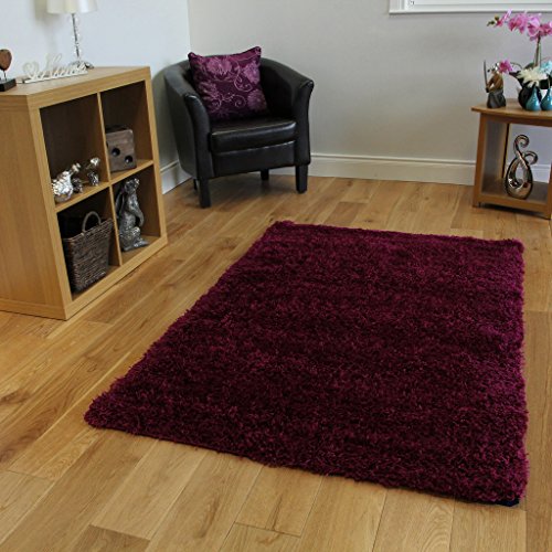 Ontario Super Soft Bright Purple Shaggy Rug - Available in 4 Sizes