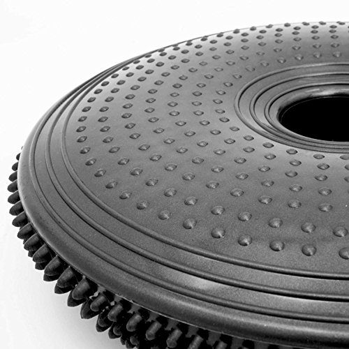 Ballsitzkissen mit Loch »Donut« inkl. Pumpe (ca. 140kg Maximalgewicht) / luftgefülltes Sitzballkissen, Luftkissen & Gleichgewichtskissen / Balance Kissen für Fitness-, Reha-, Koordinations-, und Rückentraining. Ideal als Sitzunterlage für Bürostühle oder den eigenen Schreibtisch 33 cm / In vielen Farben erhältlich - 4