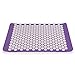 Produktbild AFH-Webshop 520901 Akupressurmatte, Nadelreizmatte, Entspannungsmatte, Shantimatte, Farbe: lila/weiss