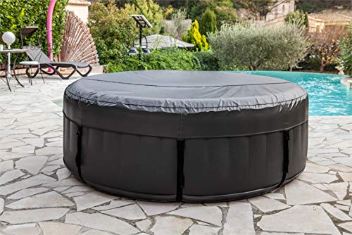 POOLSTAR SPARO Couverture pour Spa, Anthracite, 165 cm