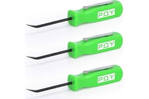 PQY Mini Pocket Pry Bar with Pocket Clip 4.5" Length 3pcs (Green)