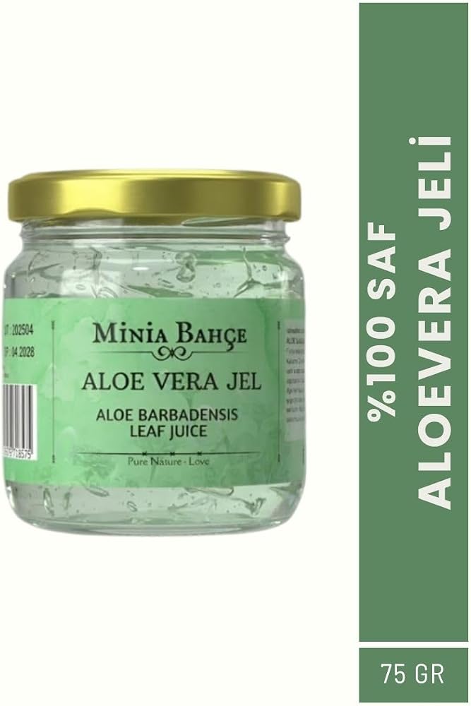 Minia Bahçe Bitki Sanat Atölyesi Aloe Vera Jel (Aloe Vera) 75ml,%100 Saf