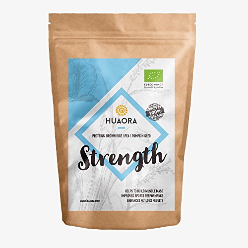 Proteine Organiche Vegane-Organic Vegan Protein - Huaora Strength – Proteine Vegetali Biologiche in Polvere - Senza Glutine 250gr.