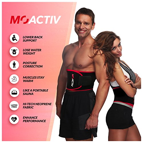 MoActiv Fitnessgürtel Bauch für Männer und Frauen Slimmer Belt - 3