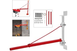 EJOYOUS Swivel Arm + Wall Bracket up to 600 kg Boom at 75 cm Length or 300 kg at 110 cm Length Wall Mounting Package Lifting Machine Arm for Workshops Shopping Malls Garages Docks and Other, #696